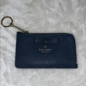 Navy Blue Kate Spade keychain wallet